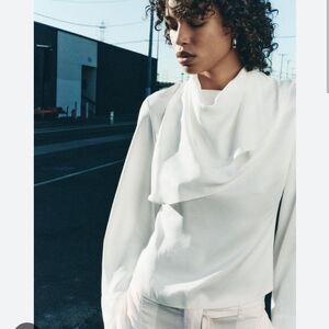 SCARF BLOUSE ZW COLLECTION SIZE L